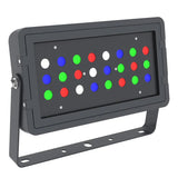 Westgate DMX-FLS-96W-RGBW-BT-BK 96-Watt LED RGBW Square Flood Light with U-Bracket Mount Black Finish 120-277V