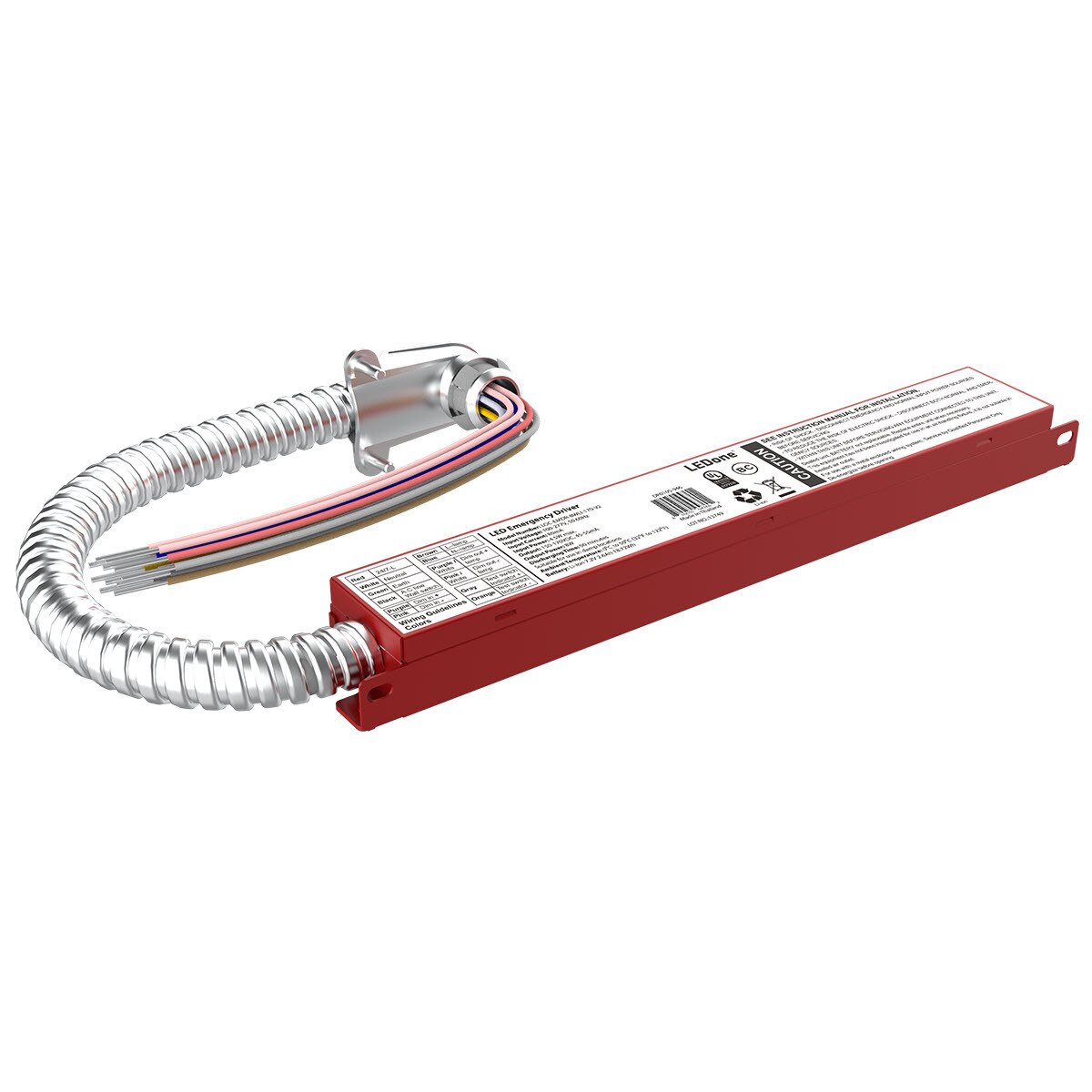 LEDone DR0102 LOC-EMDR-25WLI-190 25W LED Emergency Driver 120-277V