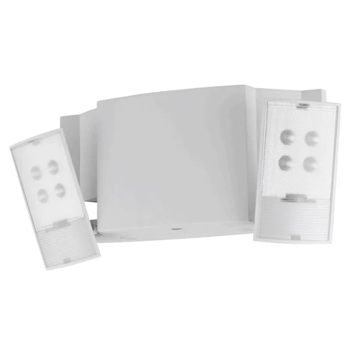 Westgate EL-2A LED 1.2W x 2 Head Builder Series Emergency Light Fixture Wall Mount White Finish 120-277V