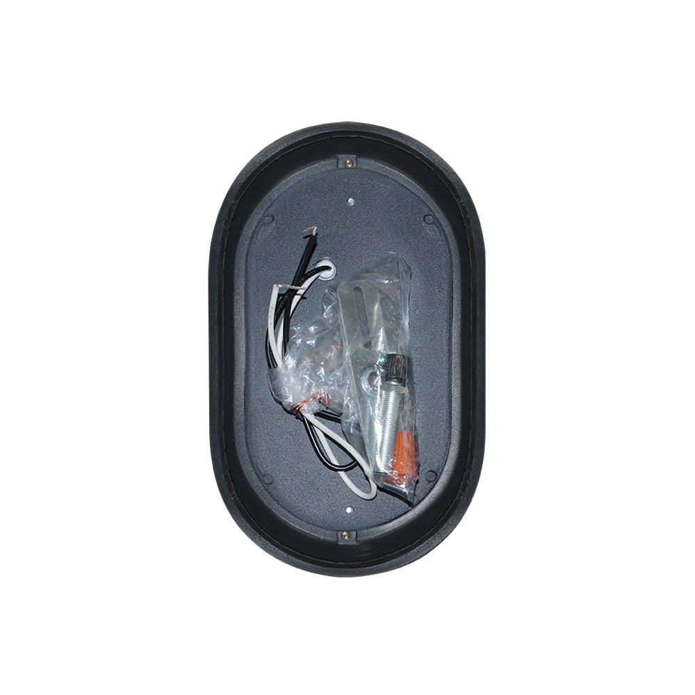 Euri Lighting EOL-WL13BLK-2050e 6.2 Watt LED Outdoor Bulkhead Black Wall Fixture 5000K 120V