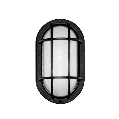 Euri Lighting EOL-WL13BLK-2050e 6.2 Watt LED Outdoor Bulkhead Black Wall Fixture 5000K 120V