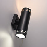 Euri Lighting EUDC-31W103SP 31 Watt LED Outdoor Up/Down Wall Cylinder Black Fixture 30K/40K/50K 120V