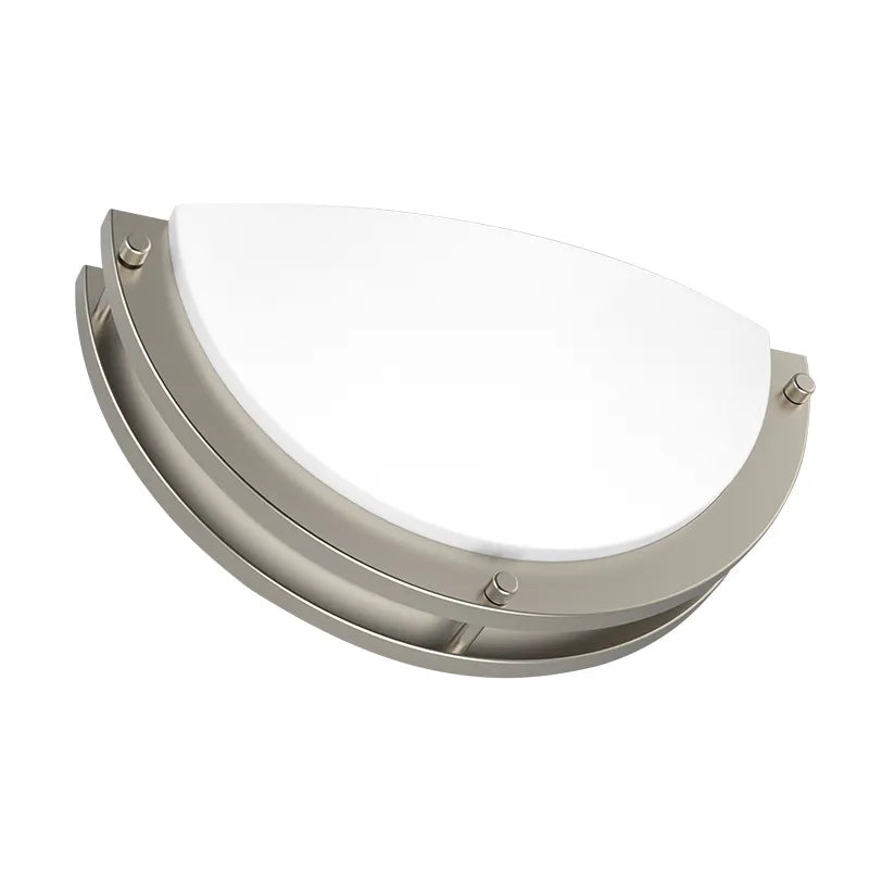 Westgate FDLH-12-MCT5 12W Half Circle Indoor Wall Sconce Brushed Nickel Finish 27K/30K/35K/40K/50K 120V