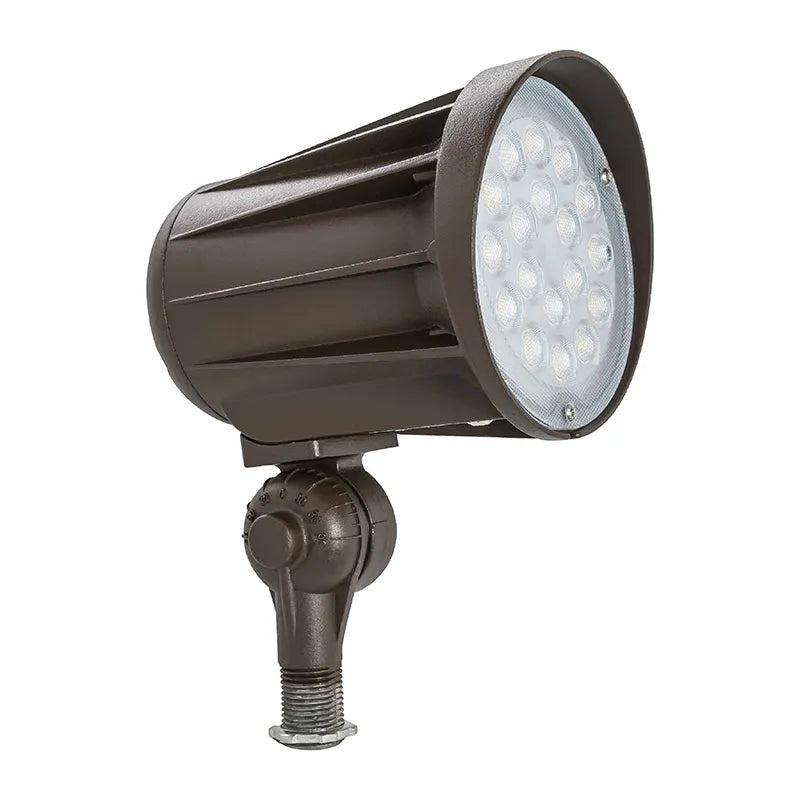 Westgate FLD2-42W-50K-D-KN 42-Watt LED Garden/Flag Bullet Fixture 5000K Bronze Finish 120-277V