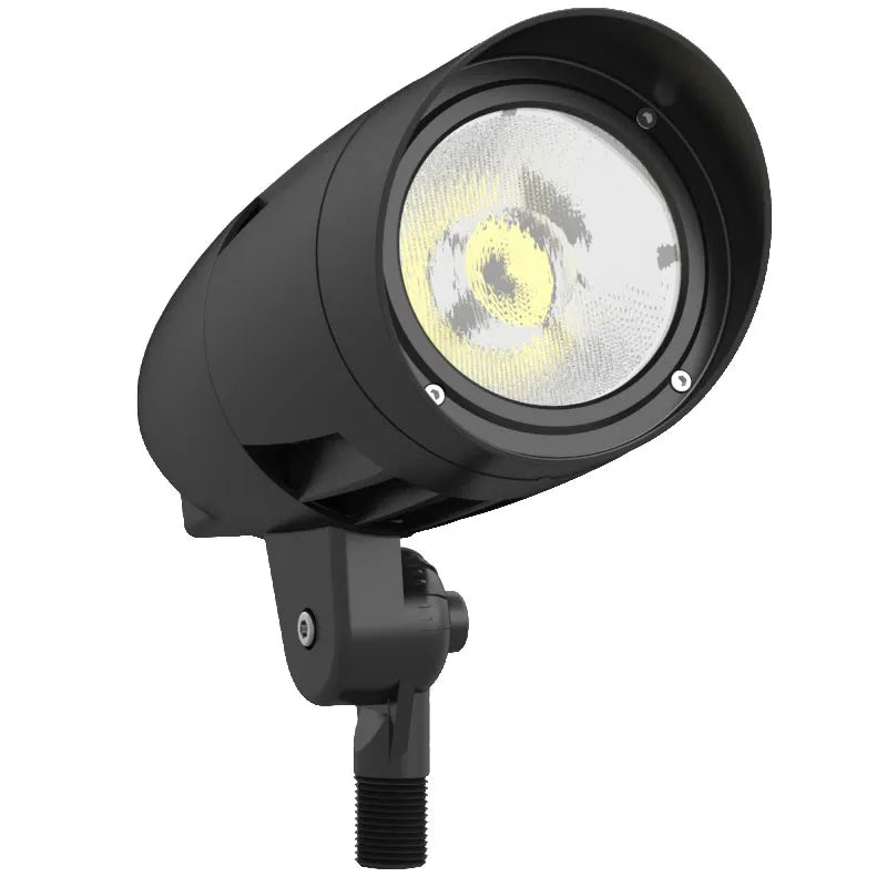 Westgate FLDX-LG-10-30W-MCTP-BK 10/20/30-Watt LED Bullet Flood Light with Long Shroud Black Finish 30K/40K/50K 120-277V