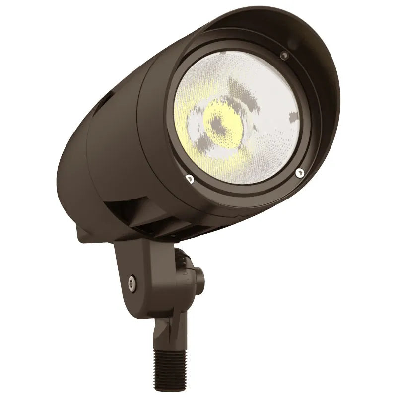 Westgate FLDX-LG-10-30W-MCTP-BR 10/20/30-Watt LED Bullet Flood Light with Long Shroud Bronze Finish 30K/40K/50K 120-277V