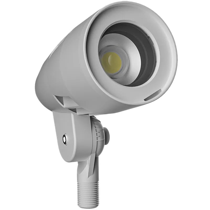 Westgate FLDXPRO-SM-5-15W-MCTPB-WH-P 5/10/15-Watt LED Bullet Flood Light White Finish Photocell 30K/40K/50K 120-277V