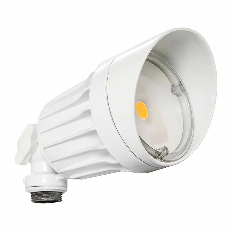 Westgate FLS-10W-30K-WH 10-Watt LED Weatherproof Round Flood Light 3000K White Finish 120V