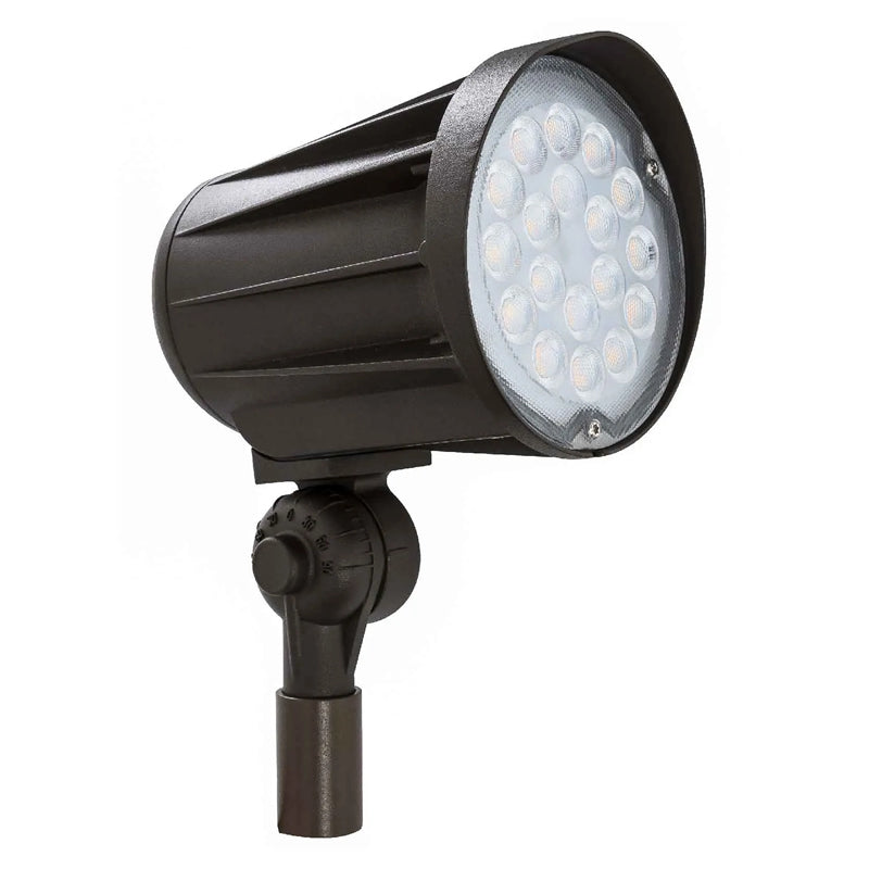 Westgate FLV12-32W-30K 12-Watt LED Bullet Landscape Flood Light 3000K Bronze Finish 12V