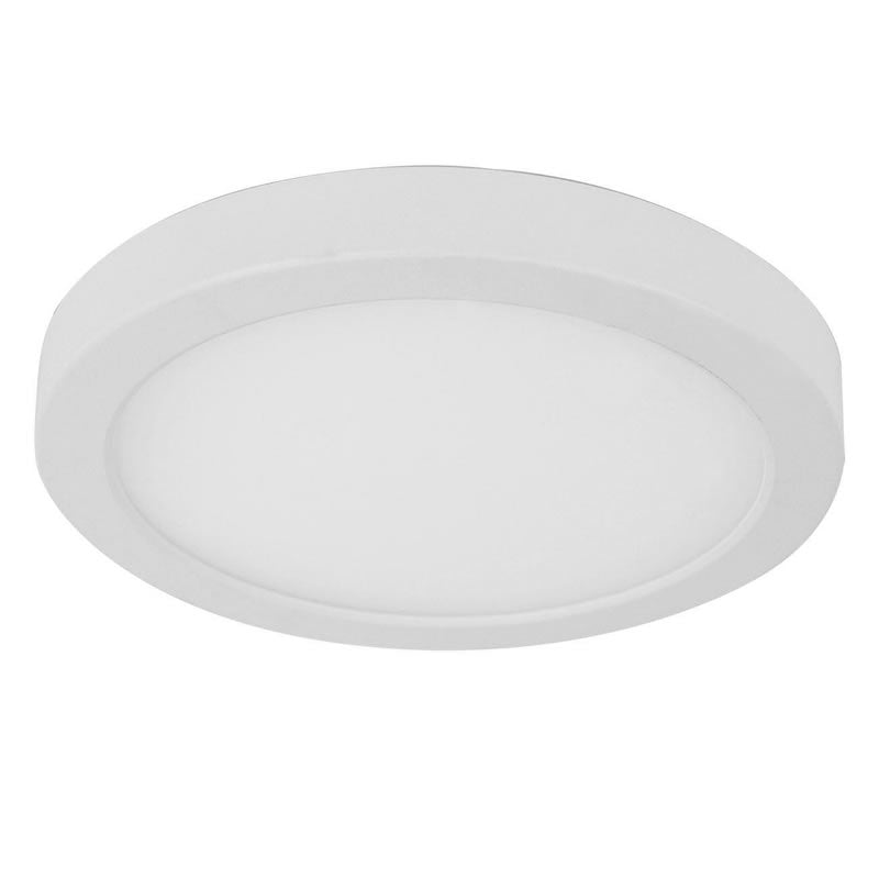 Westgate FMLE-R7-MCT5-E26 14W 7" LED Decorative Flush Mount Fixture White Finish 27K/30K/35K/40K/50K 120V