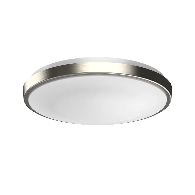 Westgate FSL-13-MCT5 20W 13" LED Single Ring Flush Mount Fixture Brushed Nickel Finish 27K/30K/35K/40K/50K 120V