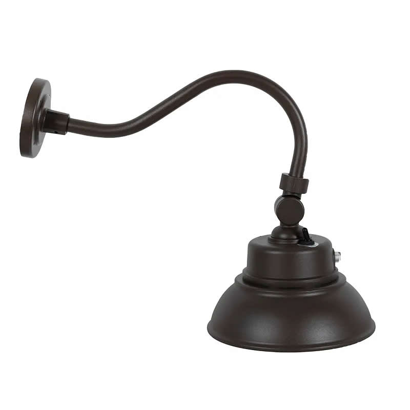 Westgate GNB-25W-MCT-BR-P 25W LED Gooseneck Barn Light Bronze Finish 30K/40K/50K 120-277V