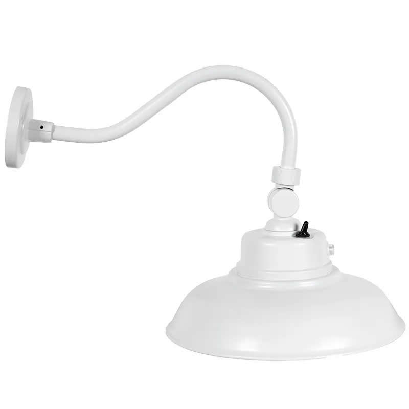 Westgate GNB-40W-MCT-WH-P 40W LED Gooseneck Barn Light White Finish 30K/40K/50K 120-277V