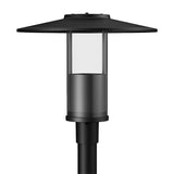 Westgate GPH-12-40W-MCTP-BK 12W/20W/30W/40W LED Top-Hat Post-Top Light Fixture Black Finish Fits 2-3/8" Poles 30K/40K/50K 120-277V