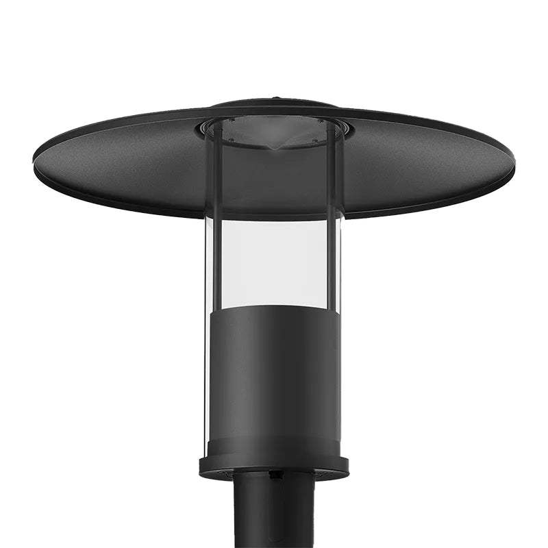 Westgate GPH-12-40W-MCTP-BK 12W/20W/30W/40W LED Top-Hat Post-Top Light Fixture Black Finish Fits 2-3/8" Poles 30K/40K/50K 120-277V