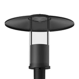 Westgate GPH-12-40W-MCTP-BK 12W/20W/30W/40W LED Top-Hat Post-Top Light Fixture Black Finish Fits 2-3/8" Poles 30K/40K/50K 120-277V