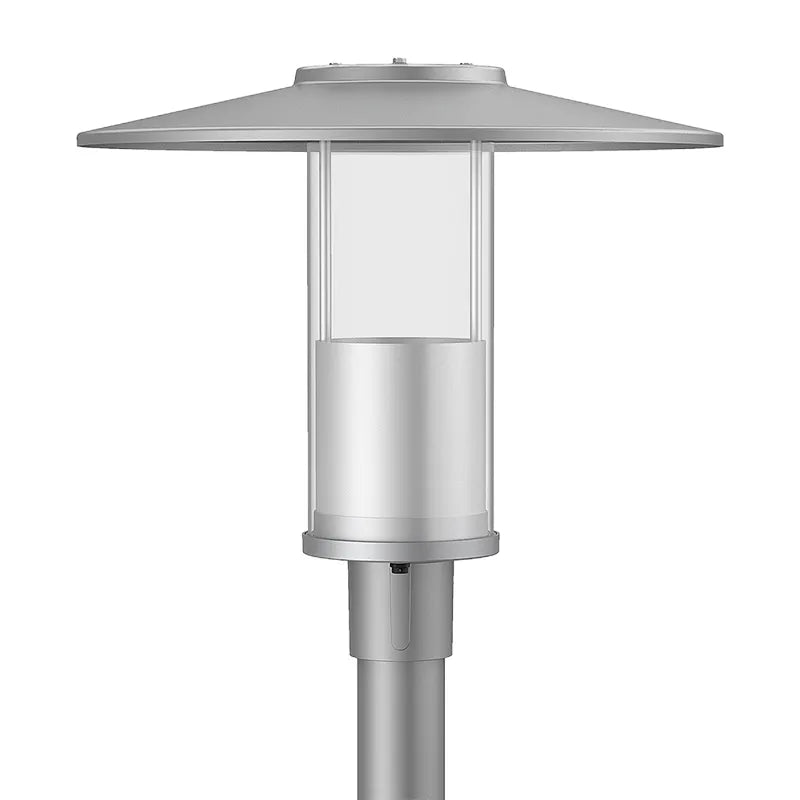 Westgate GPH-12-40W-MCTP-GY 12W/20W/30W/40W LED Top-Hat Post-Top Light Fixture Silver Grey Finish Fits 2-3/8" Poles 30K/40K/50K 120-277V