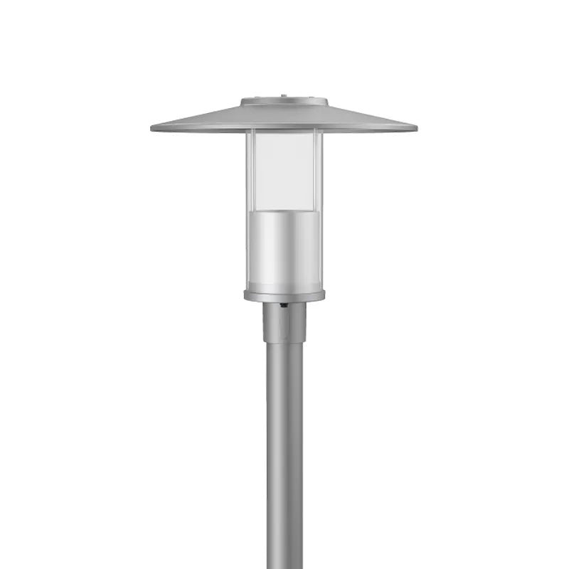 Westgate GPH-12-40W-MCTP-GY 12W/20W/30W/40W LED Top-Hat Post-Top Light Fixture Silver Grey Finish Fits 2-3/8" Poles 30K/40K/50K 120-277V