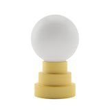 Kibun K70203 GLOBE Rechargeable Cordless LED Table Lamp, 3-Levels Brightness Touch Sensor Control, Citrone