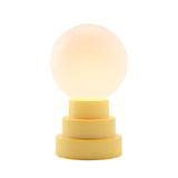 Kibun K70203 GLOBE Rechargeable Cordless LED Table Lamp, 3-Levels Brightness Touch Sensor Control, Citrone