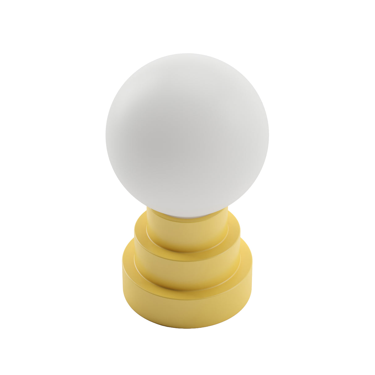Kibun K70203 GLOBE Rechargeable Cordless LED Table Lamp, 3-Levels Brightness Touch Sensor Control, Citrone