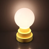 Kibun K70203 GLOBE Rechargeable Cordless LED Table Lamp, 3-Levels Brightness Touch Sensor Control, Citrone