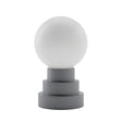Kibun K70202 GLOBE Rechargeable Cordless LED Table Lamp, 3-Levels Brightness Touch Sensor Control, Iron