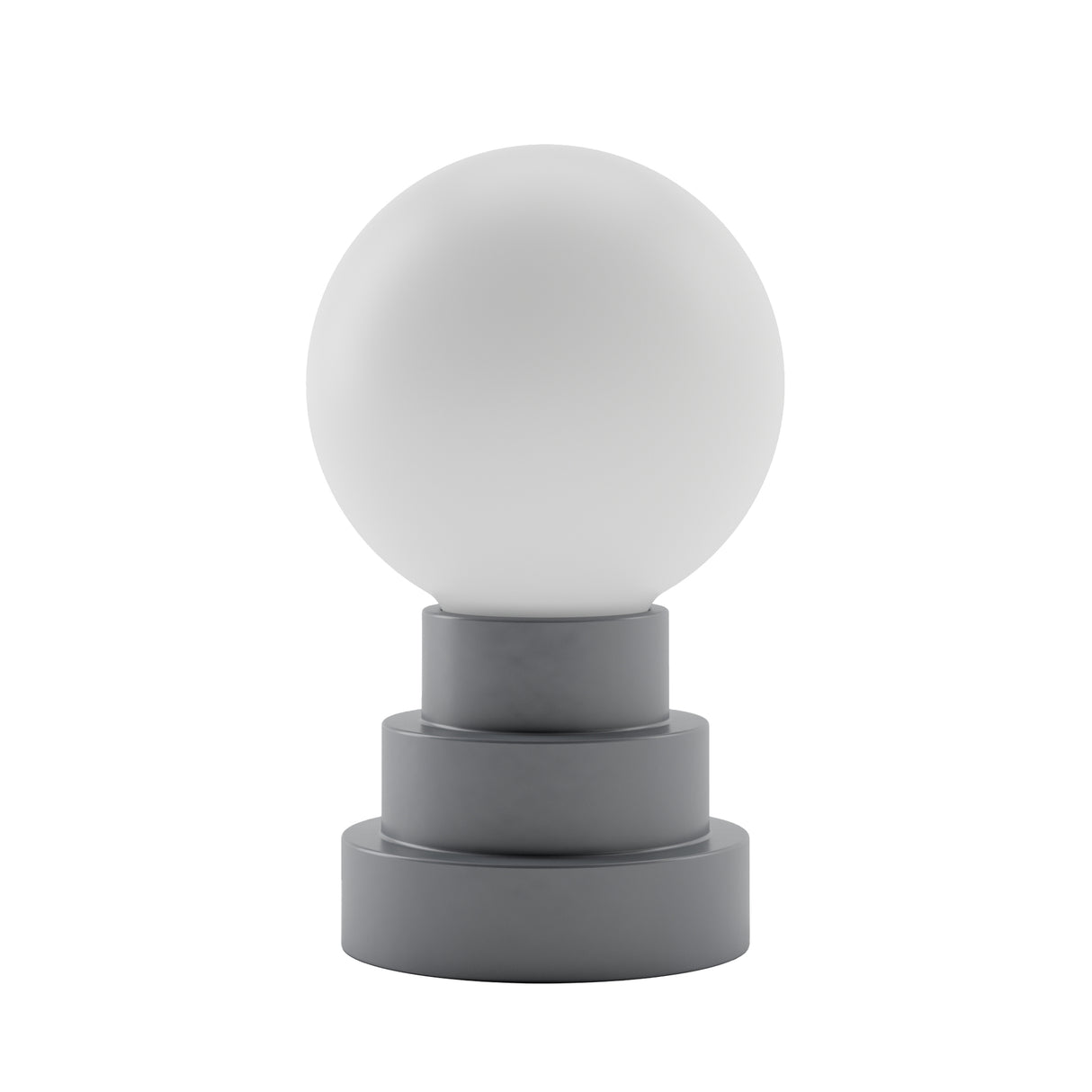 Kibun K70202 GLOBE Rechargeable Cordless LED Table Lamp, 3-Levels Brightness Touch Sensor Control, Iron