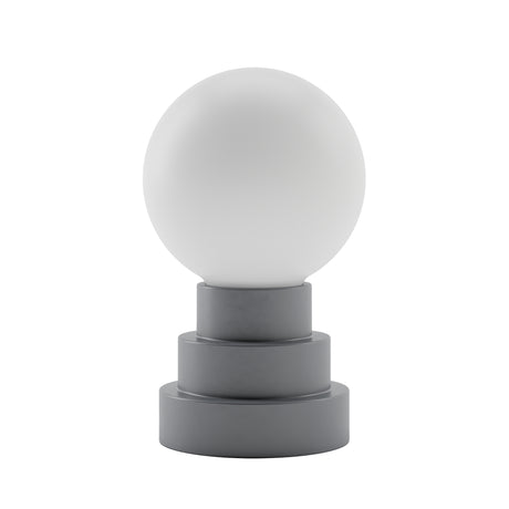 Kibun K70202 GLOBE Rechargeable Cordless LED Table Lamp, 3-Levels Brightness Touch Sensor Control, Iron