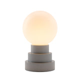 Kibun K70202 GLOBE Rechargeable Cordless LED Table Lamp, 3-Levels Brightness Touch Sensor Control, Iron