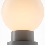 Kibun K70202 GLOBE Rechargeable Cordless LED Table Lamp, 3-Levels Brightness Touch Sensor Control, Iron