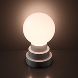 Kibun K70202 GLOBE Rechargeable Cordless LED Table Lamp, 3-Levels Brightness Touch Sensor Control, Iron