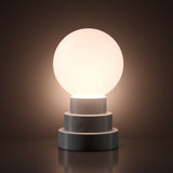 Kibun K70202 GLOBE Rechargeable Cordless LED Table Lamp, 3-Levels Brightness Touch Sensor Control, Iron
