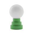 Kibun K70200 GLOBE Rechargeable Cordless LED Table Lamp, 3-Levels Brightness Touch Sensor Control, Moss