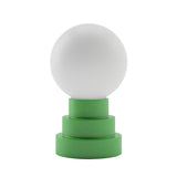 Kibun K70200 GLOBE Rechargeable Cordless LED Table Lamp, 3-Levels Brightness Touch Sensor Control, Moss