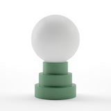 Kibun K70200 GLOBE Rechargeable Cordless LED Table Lamp, 3-Levels Brightness Touch Sensor Control, Moss