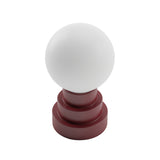 Kibun K70201 GLOBE Rechargeable Cordless LED Table Lamp, 3-Levels Brightness Touch Sensor Control, Oxblood