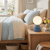 Kibun K70204 GLOBE Rechargeable Cordless LED Table Lamp, 3-Levels Brightness Touch Sensor Control, Avalon