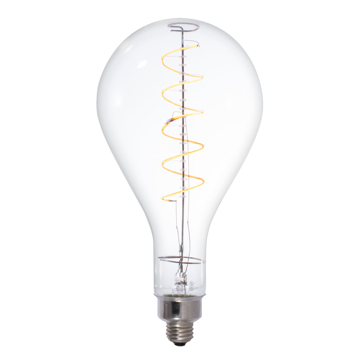 Bulbrite 776300 Bulbrite Grand LED Filaments PS52 Pear Shaped Oversized Light Bulb, 60 Watt Equivalent, Clear
