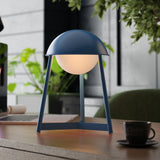 Kibun K70104 HELMET Rechargeable Cordless LED Table Lamp, 3-Levels Brightness Touch Sensor Control, Avalon
