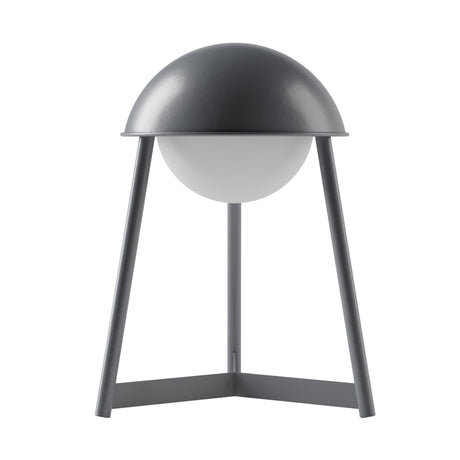Kibun K70102 HELMET Rechargeable Cordless LED Table Lamp, 3-Levels Brightness Touch Sensor Control, Iron