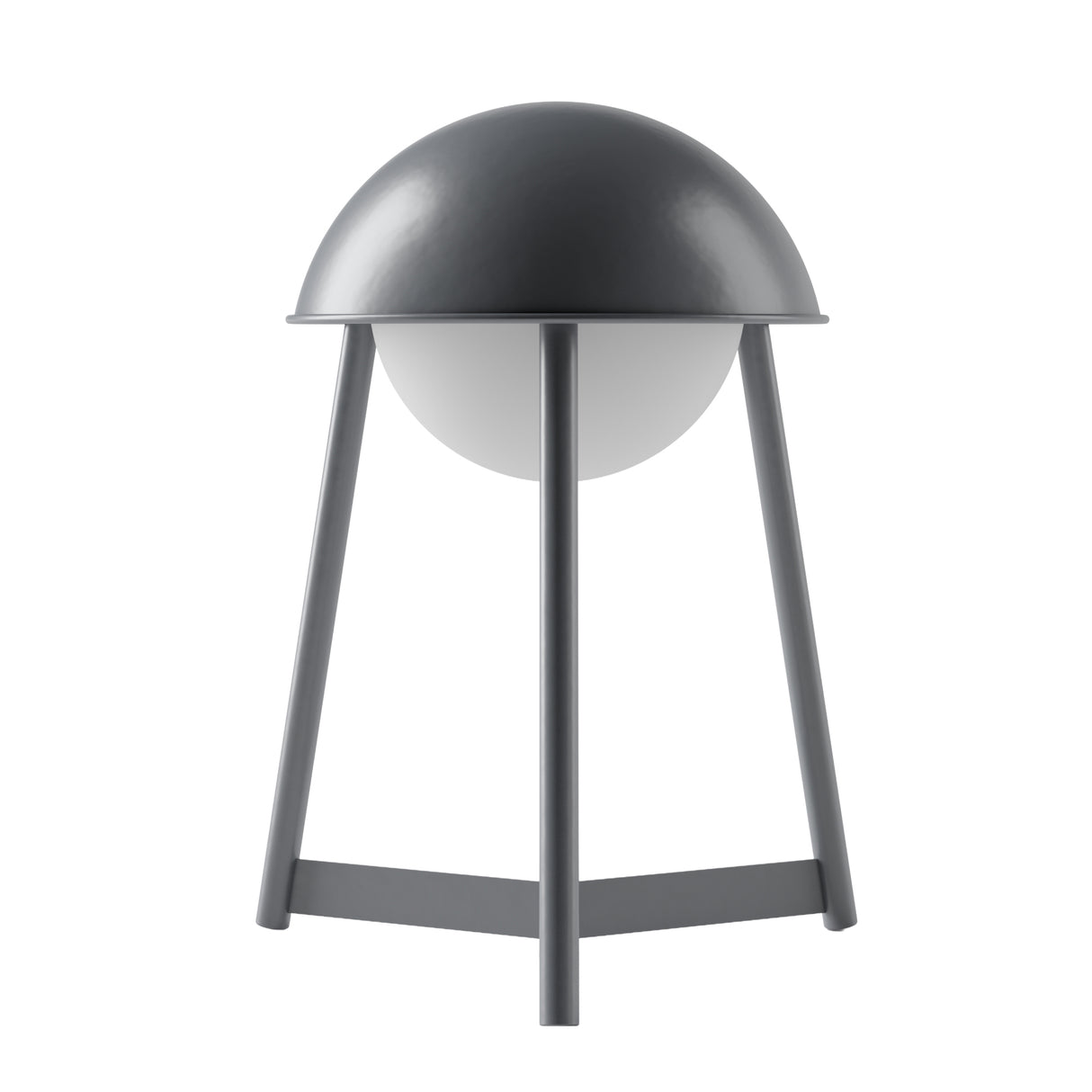 Kibun K70102 HELMET Rechargeable Cordless LED Table Lamp, 3-Levels Brightness Touch Sensor Control, Iron