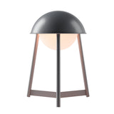 Kibun K70102 HELMET Rechargeable Cordless LED Table Lamp, 3-Levels Brightness Touch Sensor Control, Iron