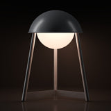 Kibun K70102 HELMET Rechargeable Cordless LED Table Lamp, 3-Levels Brightness Touch Sensor Control, Iron