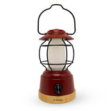Kibun K80100 S'mores Cordless LED Outdoor Table Lamp with Dimmer, Built-in Rechargeable Battery, 3-Level Brightness with Power Bank, Red