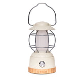 Kibun K80102 S'mores Cordless LED Outdoor Table Lamp with Dimmer, Built-in Rechargeable Battery, 3-Level Brightness with Power Bank, Tan