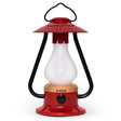 Kibun K80121 Bonfire Cordless LED Outdoor Table Lamp with Dimmer, Built-in Rechargeable Battery, 3-Level Brightness with Power Bank, Red