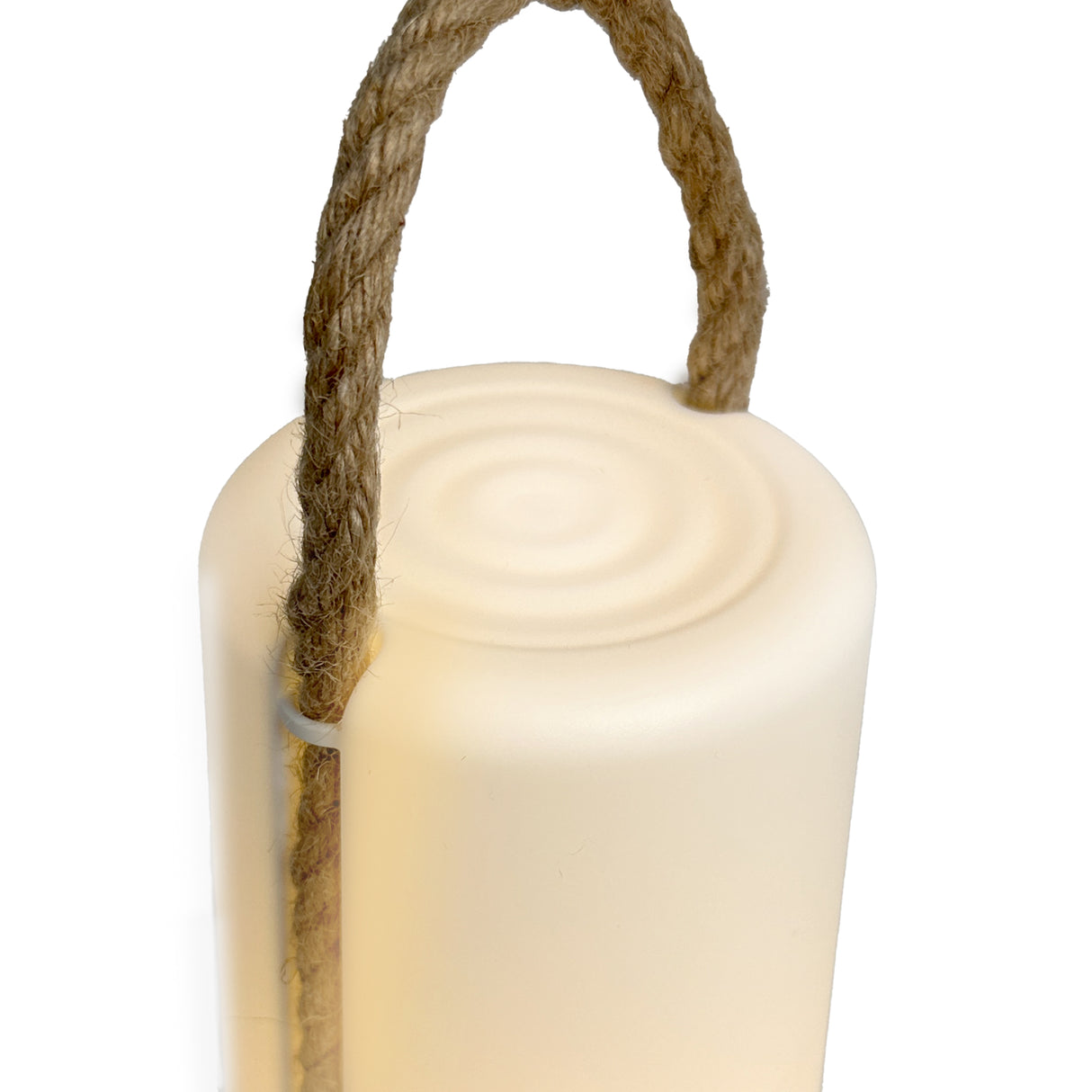 Kibun K80160 Groove Cordless LED Outdoor Table Lamp with Dimmer, Built-in Rechargeable Battery, 3-Level Brightness, White