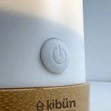 Kibun K80160 Groove Cordless LED Outdoor Table Lamp with Dimmer, Built-in Rechargeable Battery, 3-Level Brightness, White