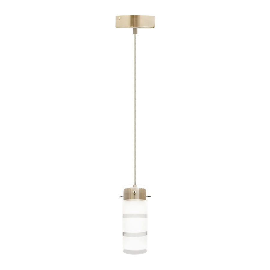 Westgate LCFB-1L-MCT5 12W LED 1-Light Integrated Pendant Light Brushed Nickel Finish 27K/30K/35K/40K/50K 120V